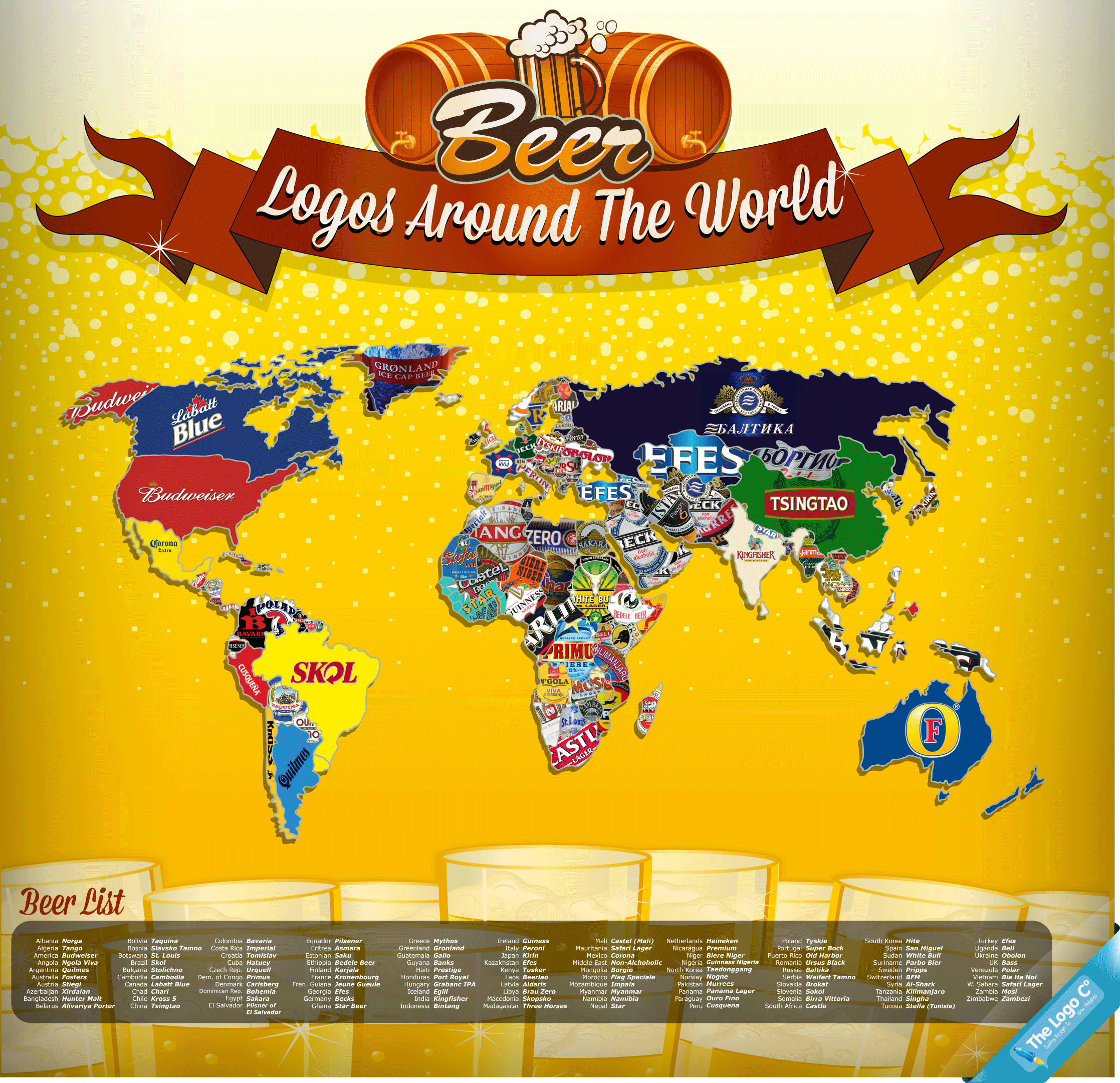 World map of beer [map] - Alltop Viral