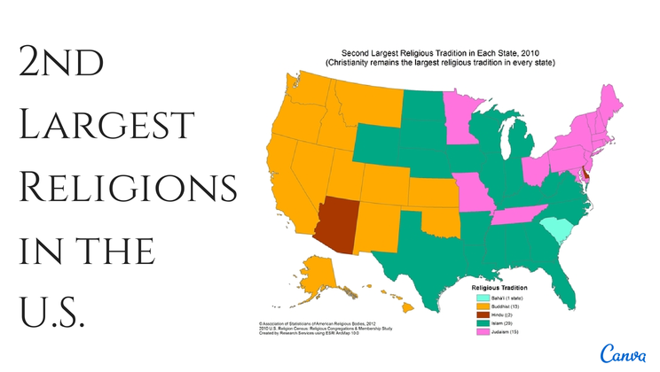 Religion In These United States Maps Alltop Viral   2ndreligions 