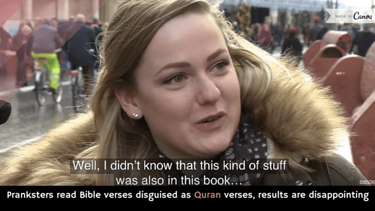 Pranksters read Bible verses disguised as Quran verses, results are  disappointing  - Alltop Viral