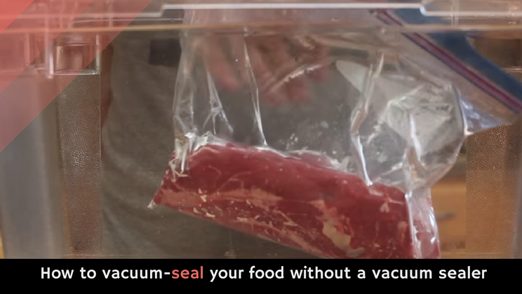 Use this hack to 'vacuum seal' any freezer bag 