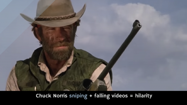 Chuck Norris sniping + falling videos = hilarity - Alltop Viral