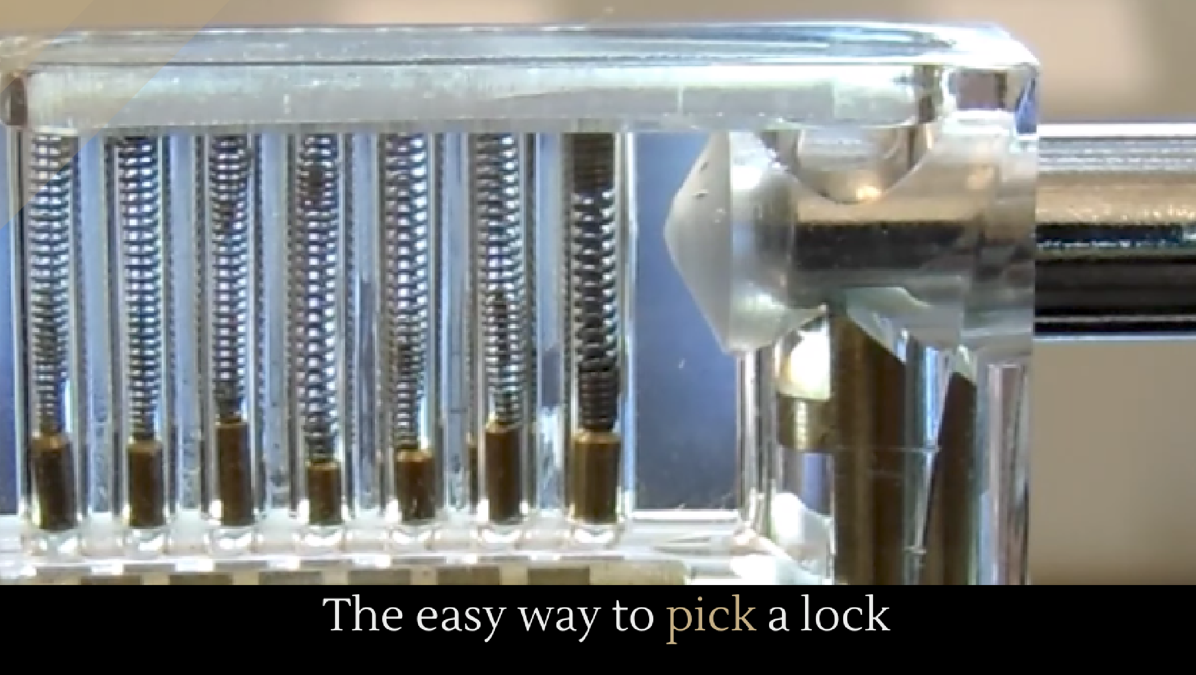 The easy way to pick a lock Alltop Viral