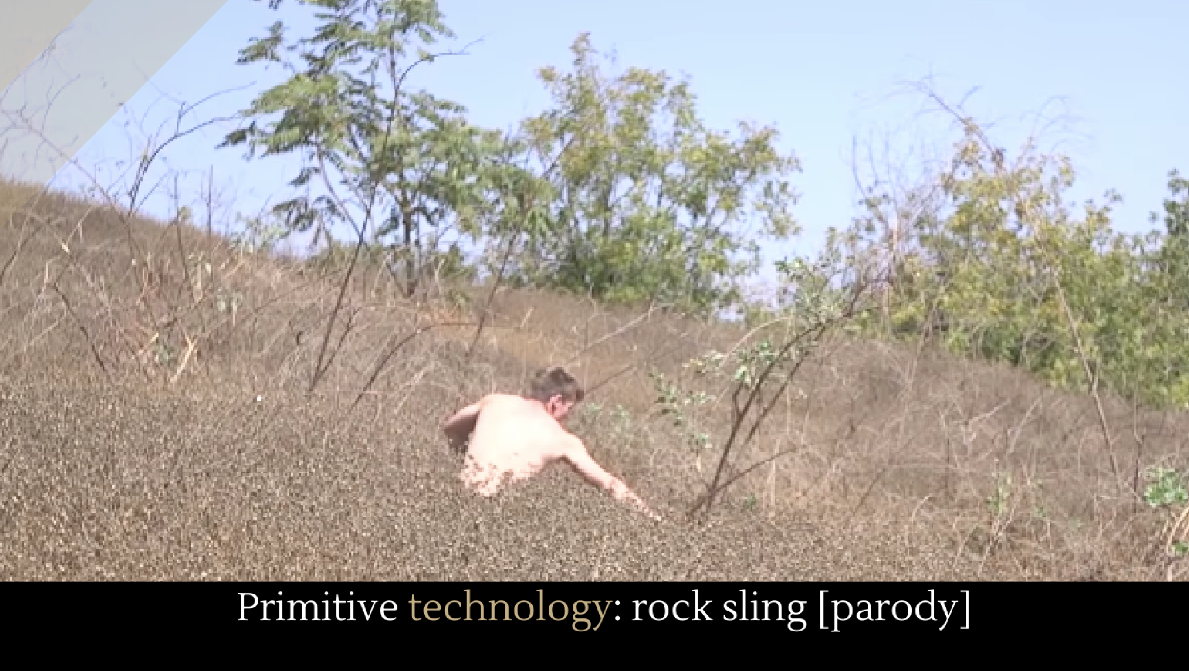 Sturen Ervaren persoon teksten Primitive technology: rock sling [parody] - Alltop Viral