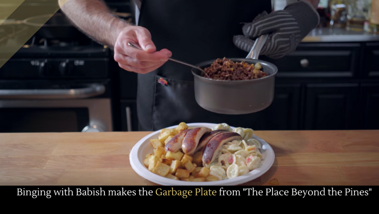 Binging with Babish makes the Garbage Plate from "The Place Beyond...
