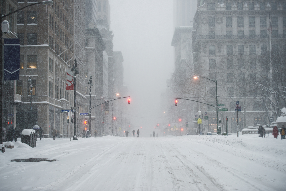 Snowstorm in Northeast USA